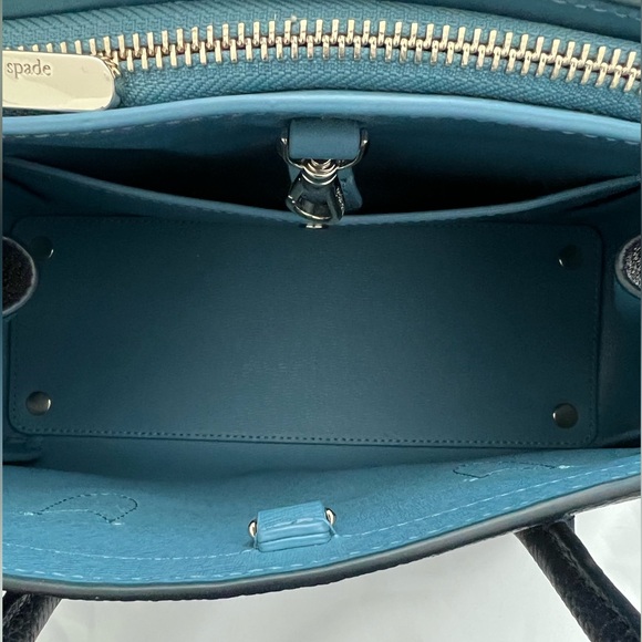 Kate Spade Knott Medium Satchel in Navy with Navy/White Stripes - Picture 5 of 7